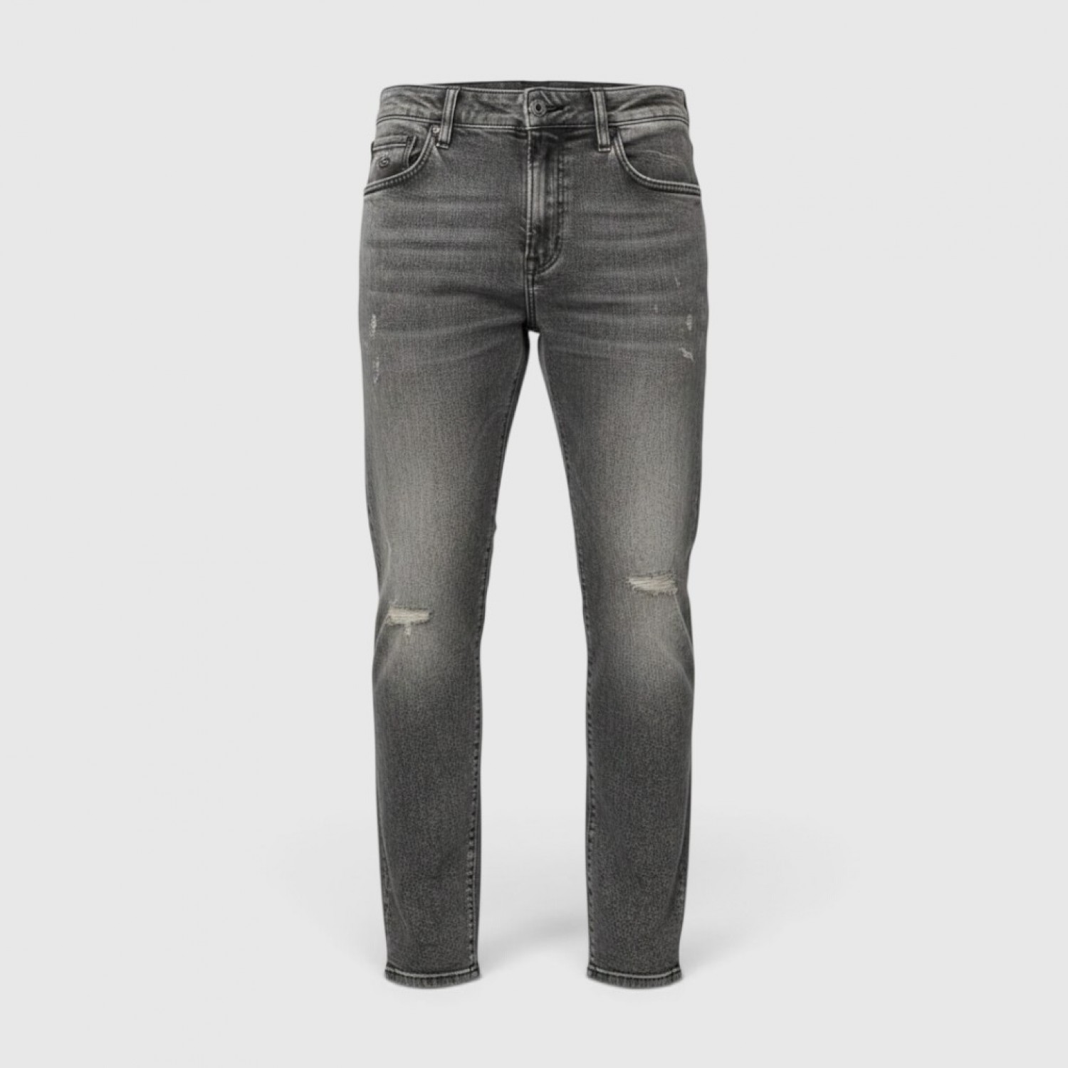 Ανδρικό Distressed Jeans – Γκρι Washed / Pre-Owned